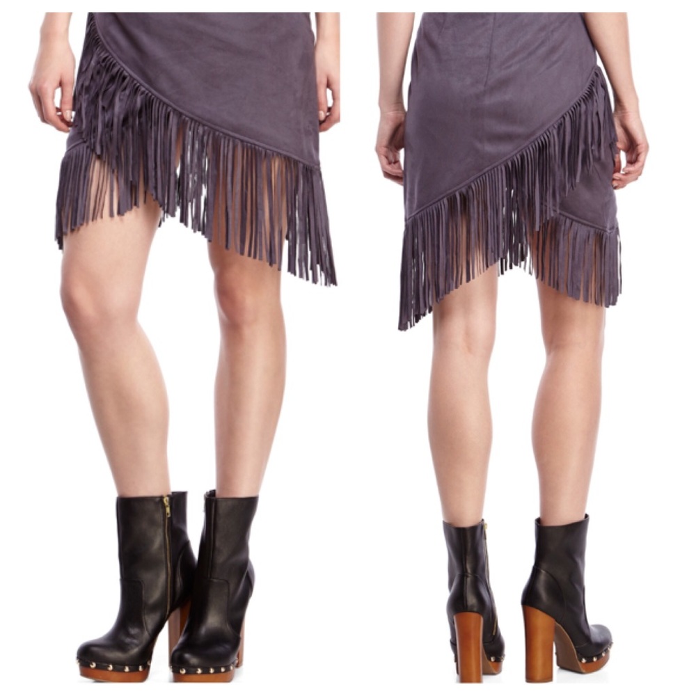 Taylor’s Slate Fringe Tulip Skirt